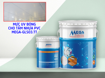 Mực UV bóng cho tấm nhựa PVC MEGA-GLS03.TT