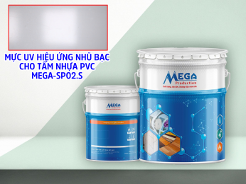 Mực UV hiệu ứng nhũ bạc cho tấm nhựa PVC MEGA-SP02.S