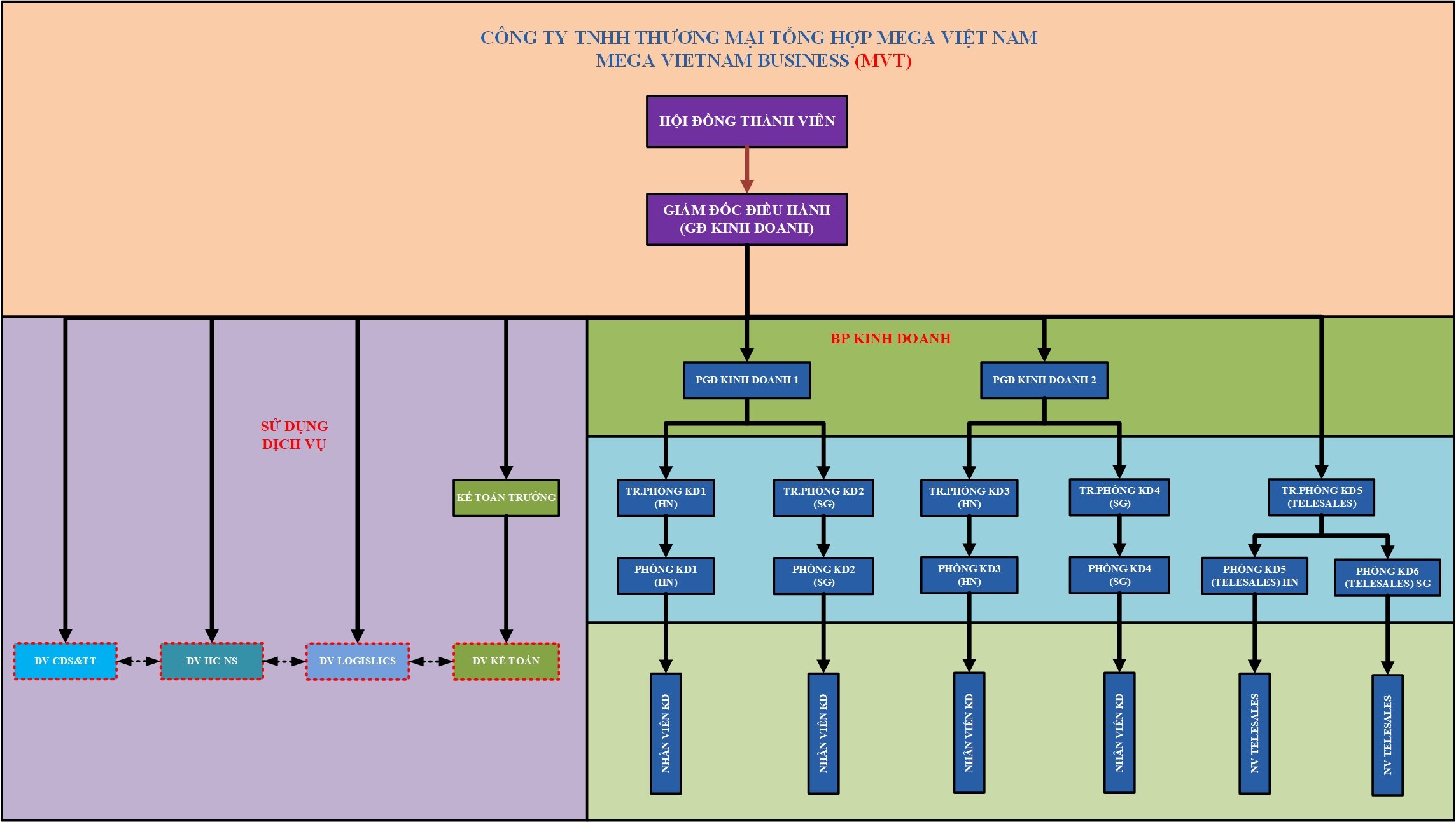 sơ đồ công ty Hóa chất Mega Việt Nam 